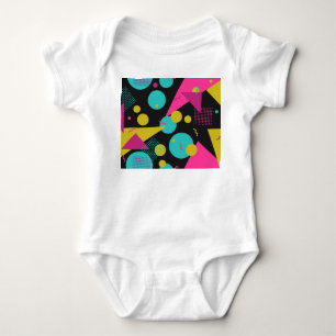 Retro 80s Memphis geometrisch ontwerp Romper