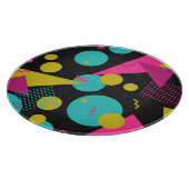 Retro 80s Memphis geometrisch ontwerp Snijplank (Hoek)