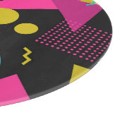 Retro 80s Memphis geometrisch ontwerp Snijplank (Hoek)