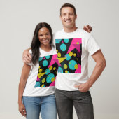 Retro 80s Memphis geometrisch ontwerp T-shirt (Unisex)