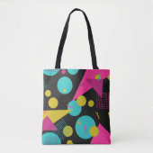 Retro 80s Memphis geometrisch ontwerp Tote Bag (Voorkant)