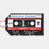 Retro 80's Mix Tape Gepersonaliseerd elke dag Cadeaulabel (Achterkant Horizontaal)