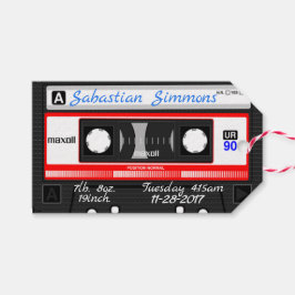 Retro 80's Mix Tape Op Maat Gemaakte Cassette Elke Cadeaulabel