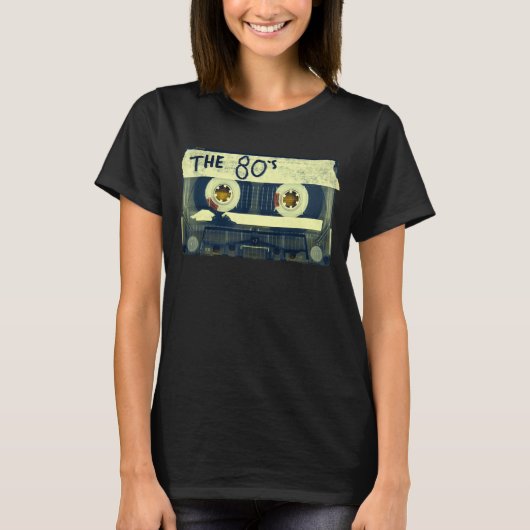 Retro 80's Mix Tape T-shirt (Voorkant)