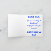 RETRO 80s MODE NEON FLUORO GEOMETRIC BIRTHDAY Kaart (Binnen)