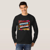 Retro 80s Music Cassette Tape Throwback T-shirt (Voorkant volledig)