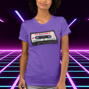 Retro 80s Music Mix Tape 50ste verjaardagsfeestje T-shirt