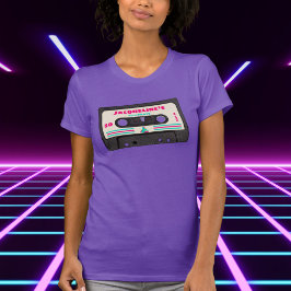 Retro 80s Music Mix Tape 50ste verjaardagsfeestje T-shirt