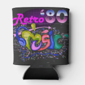 Retro 80s Muziek Geluid Blikjeskoeler (Achterkant)