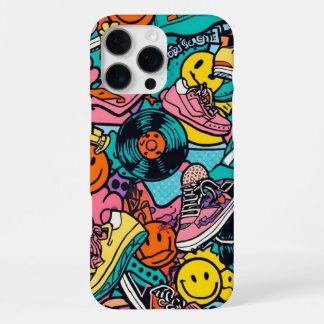 Retro 80s muziek liefhebber iPhone 16 pro max hoesje