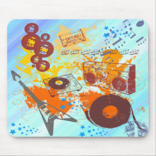 Retro 80's muziek muismat