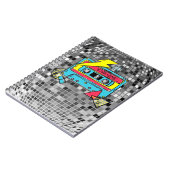 Retro 80s Neon Cassette Pop Notitieboek (Linkerzijde)