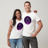 Retro 80s Neon Driehoek T-Shirt (Unisex)