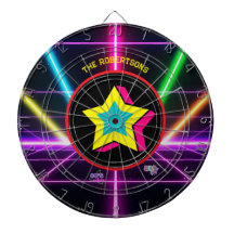 Retro 80's Neon Feest Stemming Familie Naam
