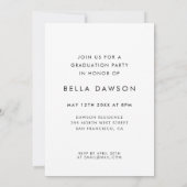 Retro 80s neon licht graduatie party foto aankondiging (Achterkant)