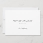 Retro 80s Neon lichtjes Vrolijk Kerstfeest Feestdagenkaart (Achterkant)