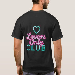 Retro 80s Neon Liefhebbers Only Club Esthetiek Har T-shirt