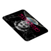 Retro 80s neon lights Photo graduation Magneet (Rechterzijde)