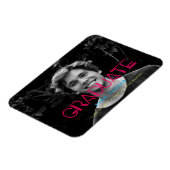 Retro 80s neon lights Photo graduation Magneet (Linkerzijde)