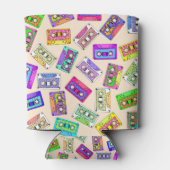 Retro 80's Neon Patterned Cassettebandjes van 90's Blikjeskoeler (Achterkant)