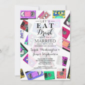 Retro 80's Neon Patterned Cassettebandjes van 90's Kaart (Voorkant)