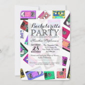 Retro 80's Neon Patterned Cassettebandjes van 90's Kaart (Voorkant)