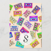 Retro 80's Neon Patterned Cassettebandjes van 90's Menu (Achterkant)