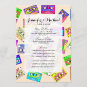Retro 80's Neon Patterned Cassettebandjes van 90's Menu (Voorkant)