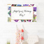 Retro 80's Neon Patterned Cassettebandjes van 90's Spandoek (Insitu)