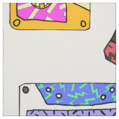 Retro 80's Neon Patterned Cassettebandjes van 90's Stof (Swatch)