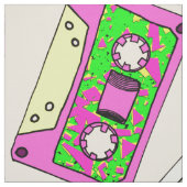 Retro 80's Neon Patterned Cassettebandjes van 90's Stof (Swatch)