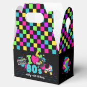 Retro 80s Neon Verjaardag Favoriete Boxen Bedankdoosjes (Geopend)