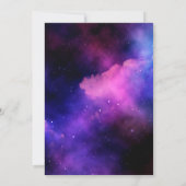 Retro 80s neongloed in het donkere Sweet 16 feest Kaart (Achterkant)