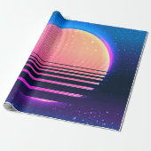 Retro  80s of 90s geometrische stijl abstract cadeaupapier (Uitgerold)