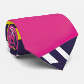 Retro 80s op maat gemaakte stropdas – Elegante mod (Opgerold)