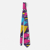 Retro 80s op maat gemaakte stropdas – Elegante mod (Achterkant)