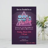 Retro 80's party Flyer (Staand voorkant)