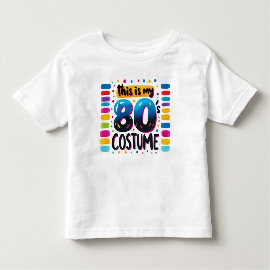 Retro 80's Party Kinder Shirts (Voorkant)