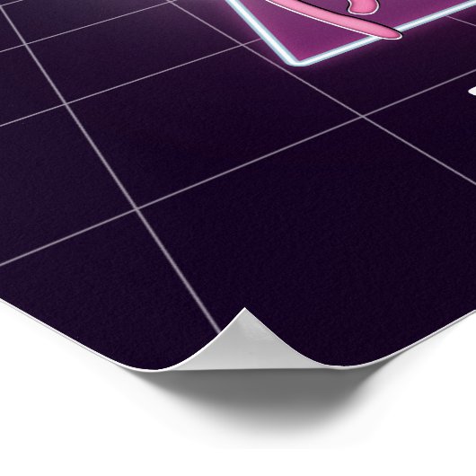 Retro 80's Party Poster (Hoek)