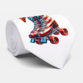 Retro 80's Patriot Vlag Stropdas (Opgerold)