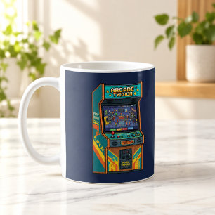 Retro 80s Pixel Arcade Machine Koffiekop voor Arca Koffiemok