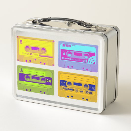 Retro 80s Pop Art Cassettebandjes (Achterkant)