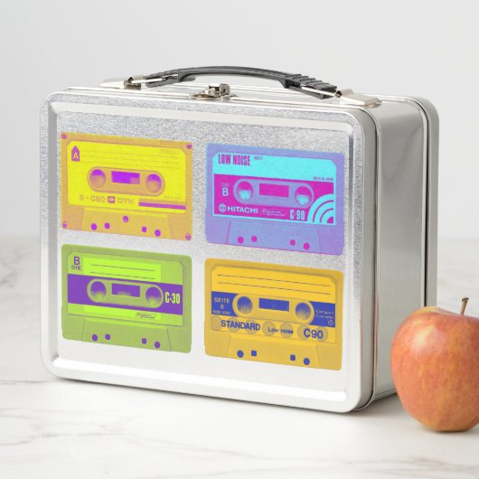 Retro 80s Pop Art Cassettebandjes (In situ)