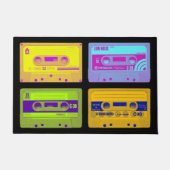 Retro 80s Pop Art Cassettebandjes Deurmat (Voorkant)