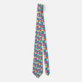 Retro 80s Pop Culture Custom Necktie Stropdas (Voorkant)