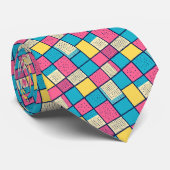 Retro 80s Pop Culture Custom Necktie Stropdas (Opgerold)