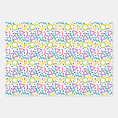 Retro 80s Pop Memphis Pattern Wrapping Paper (Voorkant 2)