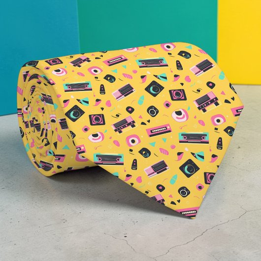 Retro 80s Popcultuur Zakdoek Stropdas