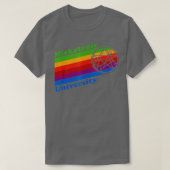 Retro 80s Rainbow Miskatonic University en Symbool T-shirt (Design voorkant)