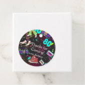 Retro 80's, Retro, dank je Bedankjes Labels (In situ)